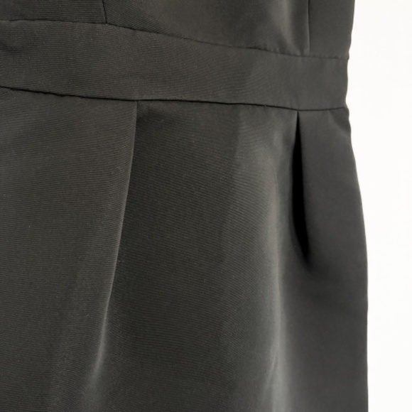 Kate Spade Black Taffeta Cocktail Dress with Oversize Back Bow Detail Size 0 - Picture 5 of 9